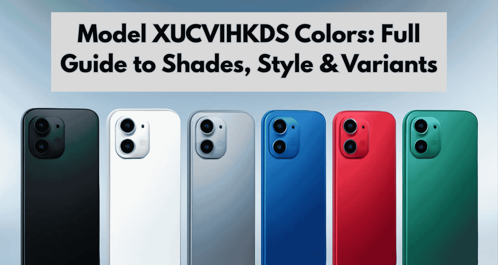 Model XUCVIHKDS Colors